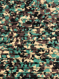 EVA Foam Sheet Traction Mat Army Camo 40X81" Cut Grooved With PSA (Adhesive)